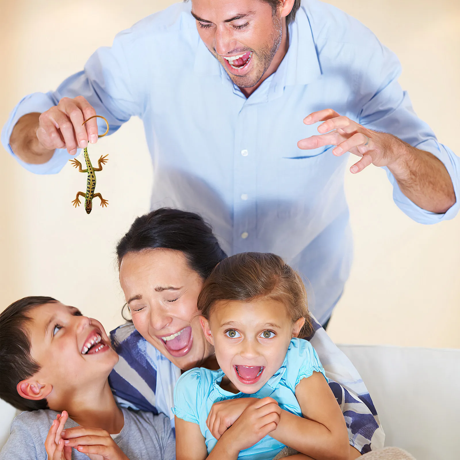 

Plastic Simulation Lizard Four-Legged Realistic Fake Reptile Lizard Children Educational Early Learning Animal Recognizing Spoof