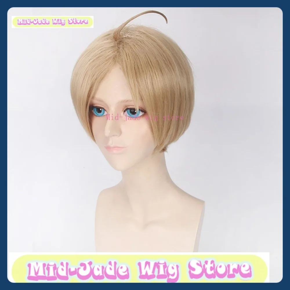 Tienda de pelucas de jade medio, peluca de Cosplay negra de Talia Alfred, juego de Anime, accesorios de disfraz de Halloween, pelo sintético