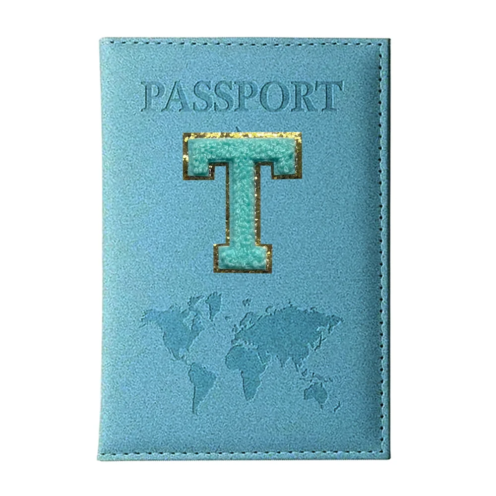 Custodia per passaporti Copertine per passaporto Travelneedments unisex Porta passaporto serie Grren Letter Custodia protettiva per passaporto da