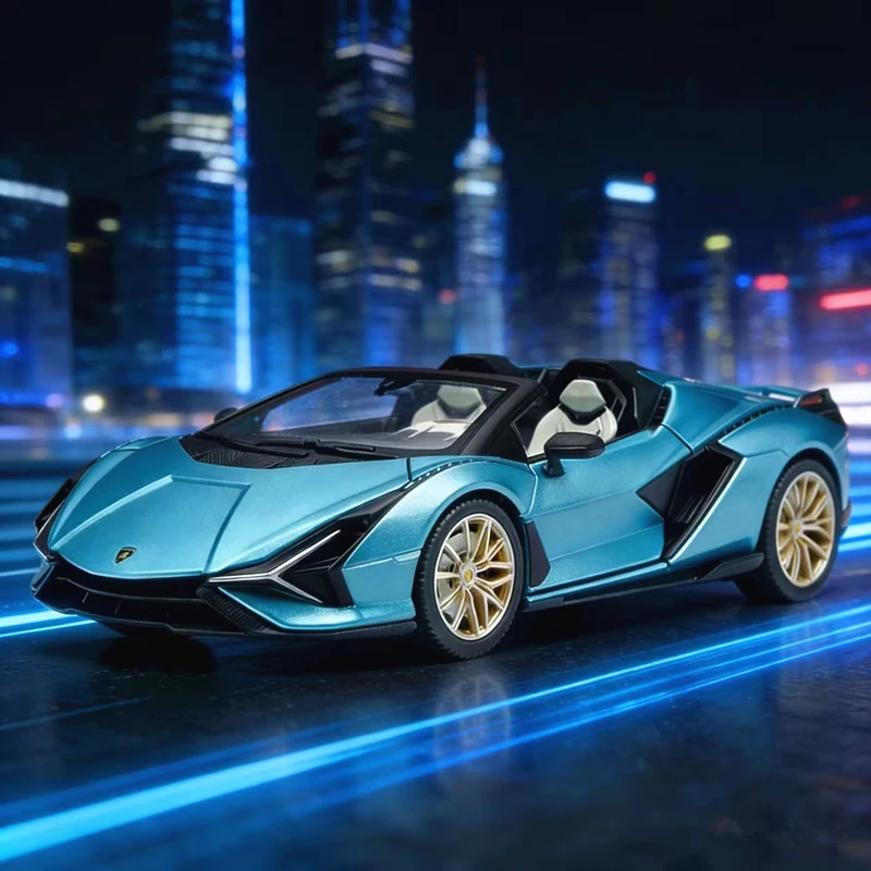 

1:18 SIAN Alloy Roadster Sports Car Model Diecast Metal Track Racing Vehicles Car Model High Simulation Collection Kids Toy Gift