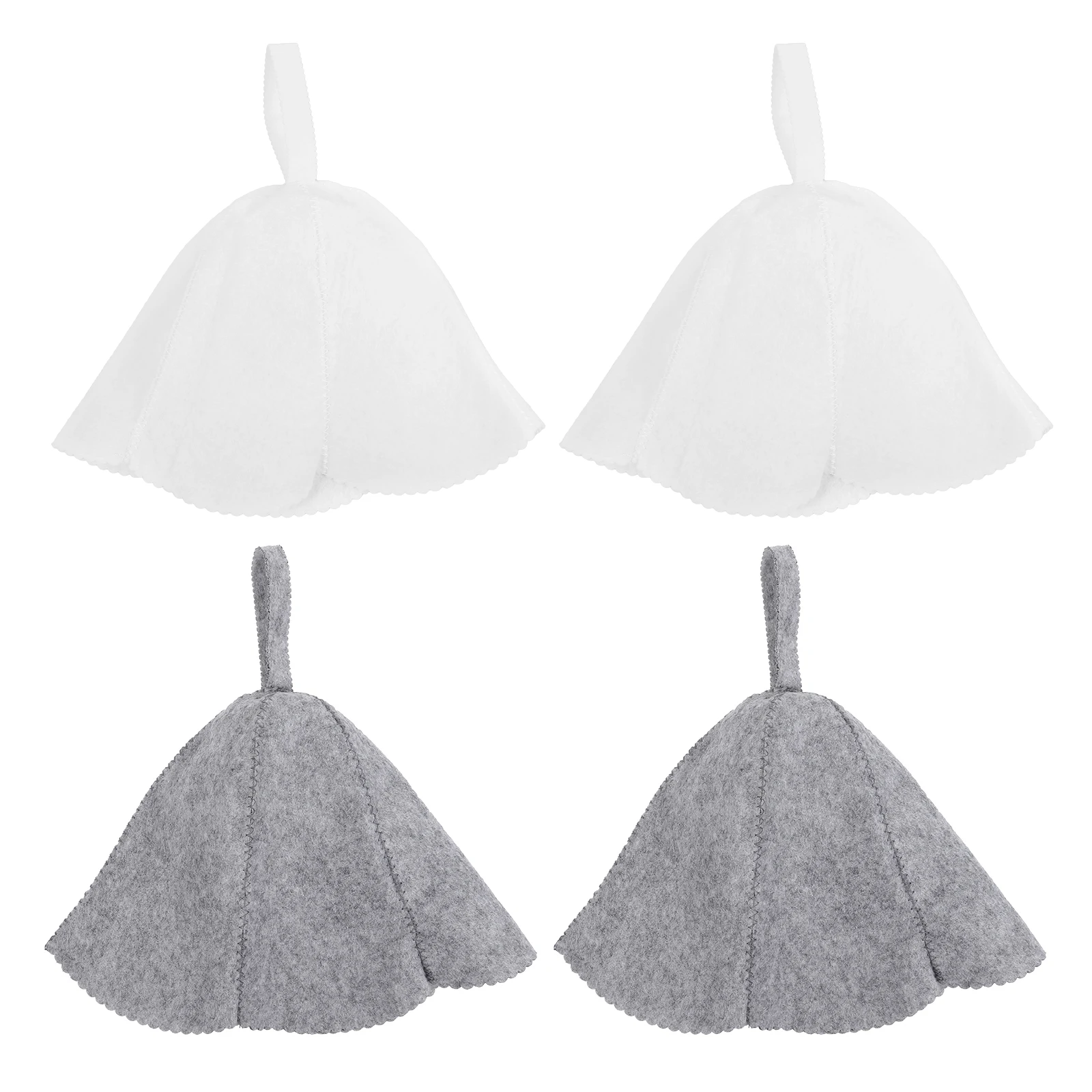 

4 Pcs Bath Hat Felt Hair Accessories Sauna Cap Hair Accessories Shower Sauna Supplies Towel Absorbent Bathing