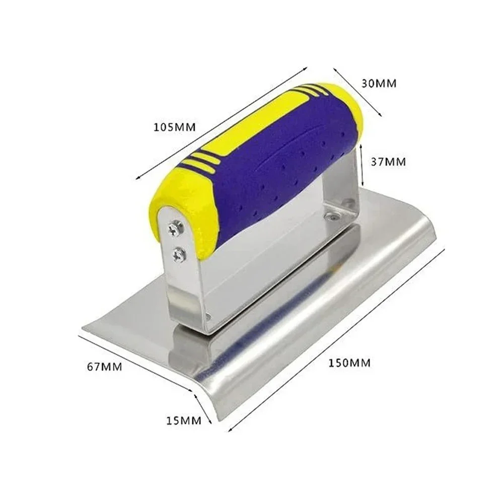 Ferramenta profissional do rebocamento do aço inoxidável com punho do aperto, espátula de canto, ferramenta do reparo da parede para raspar do