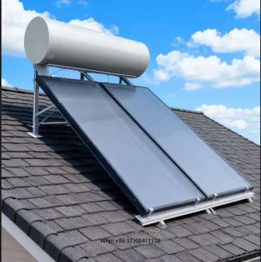 Outdoor300L Flat-Plate Solar Water Heater Pressurized Enamel-Lined Inner Tank Energy Saving Garage Direct-Plug
