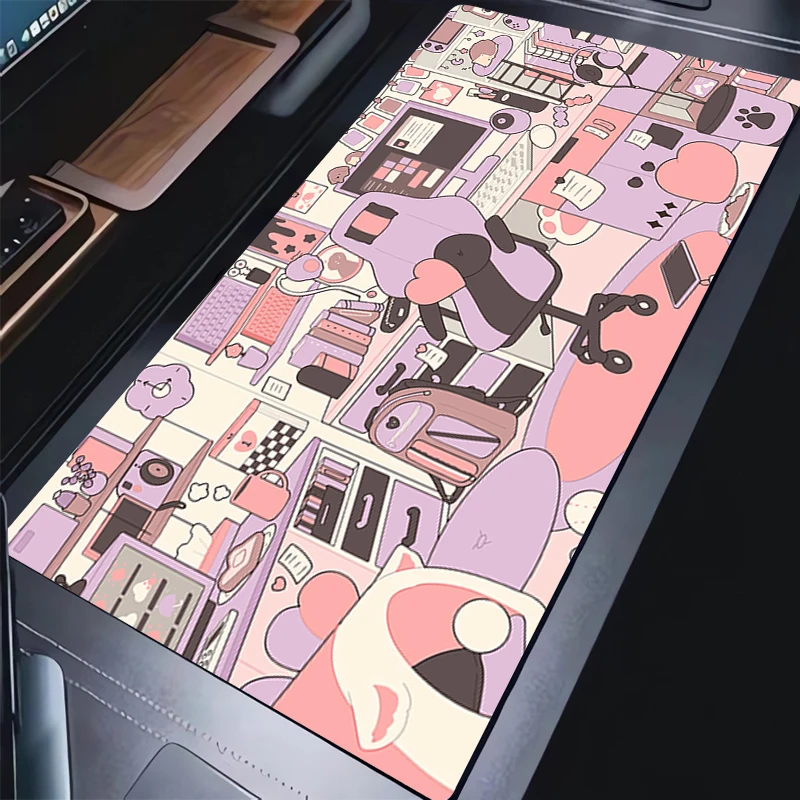 

Mouse Pad Office Laptop Gaming Accessories Keyboard Pad PC Kawaii Dream Roon Anime Extended Desktop Mat Gamer Mousepad Girl Gift