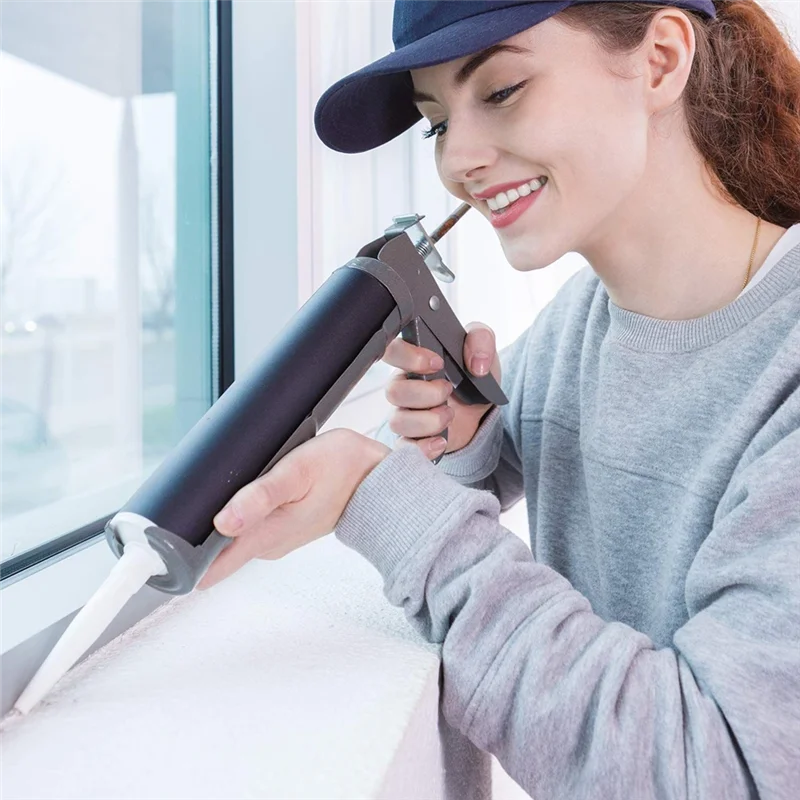 A26F-Silikon Dichtmittel Düsen 24Pcs Kunststoff Schaben Schaber Werkzeug Glas Kleber Abdichten Spitze Applikator Ersatzteile