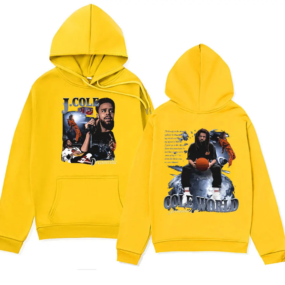 Rapper J Cole World Graphic Printed Hoodies Men Women New Hip-hop Sweatshirts for Spring Oversized Teenager Tracksuit Hoodie