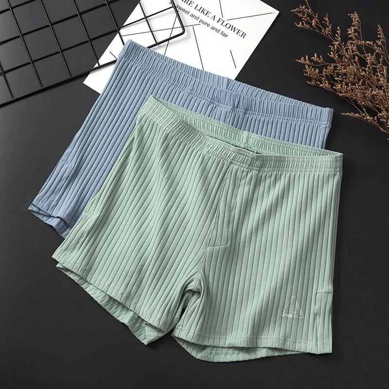 GTOPXMAN men's home pants loose solid color threaded cotton winter boxers breathable and comfortable GT231