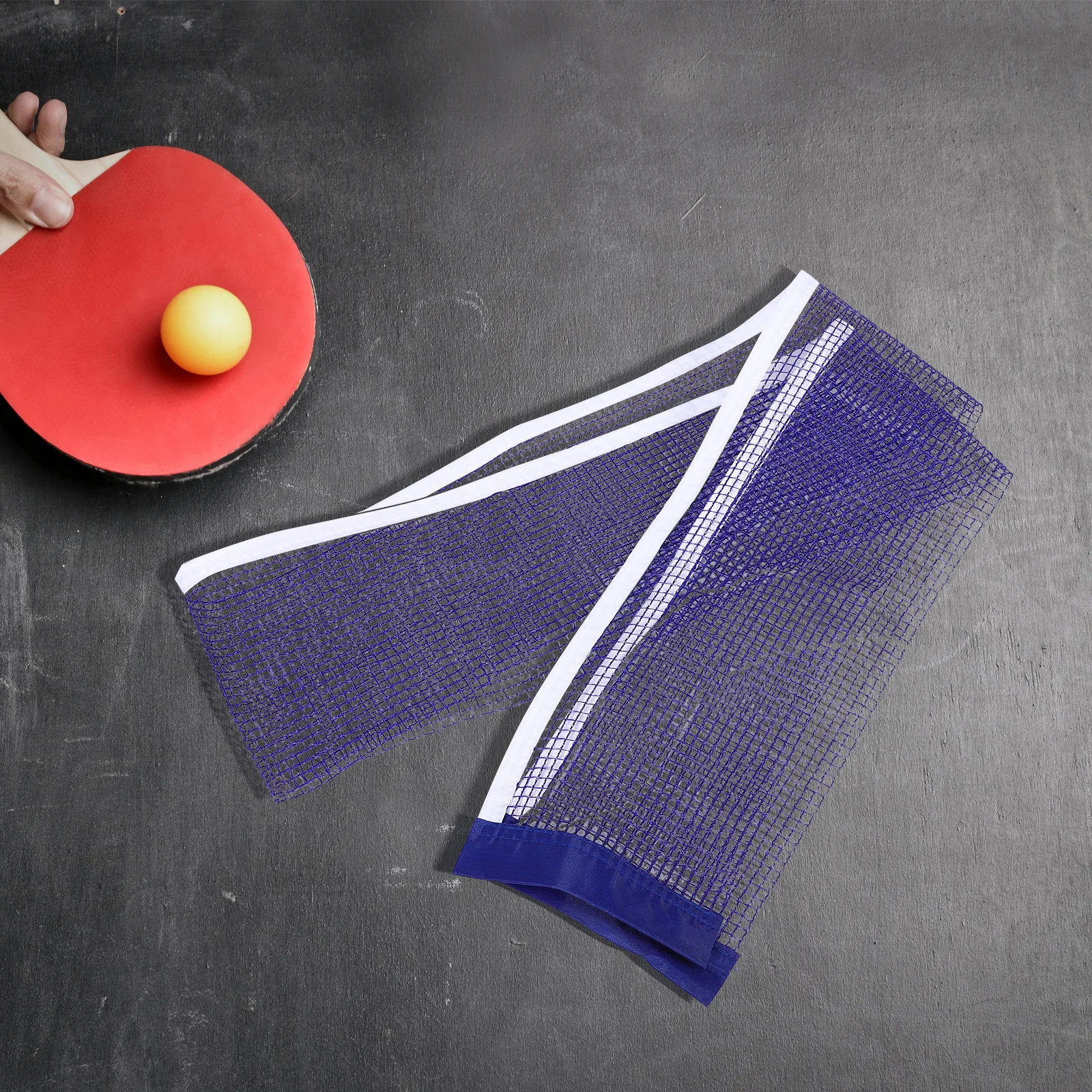 شبكة تنس الطاولة ومجموعة ما بعد قابلة للسحب لأي طاولة بإطار حديدي قوي، معدات ممارسة التدريب سهلة الإعداد