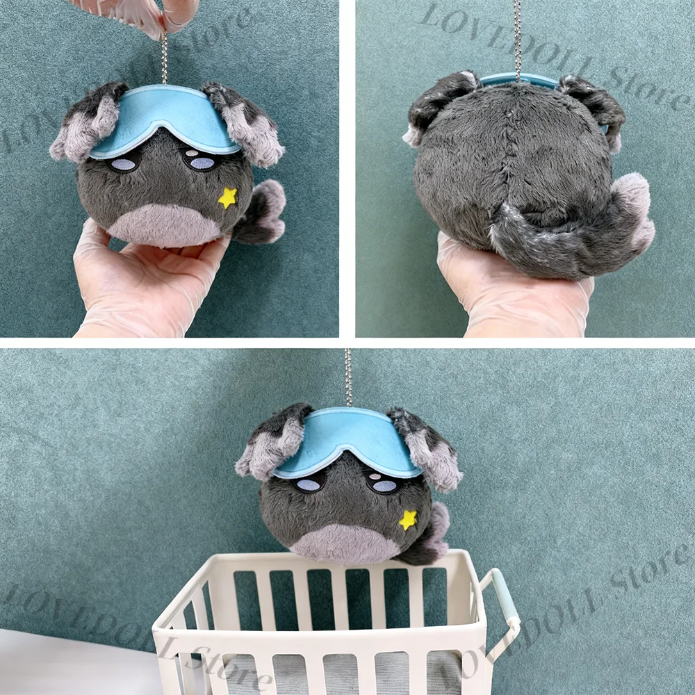 

Anime Blue Archive Nekozuka Hibiki Beast Ears Tail Dango Cotton Doll Toys Cartoon Plush Pendant Keychain Cosplay Gift