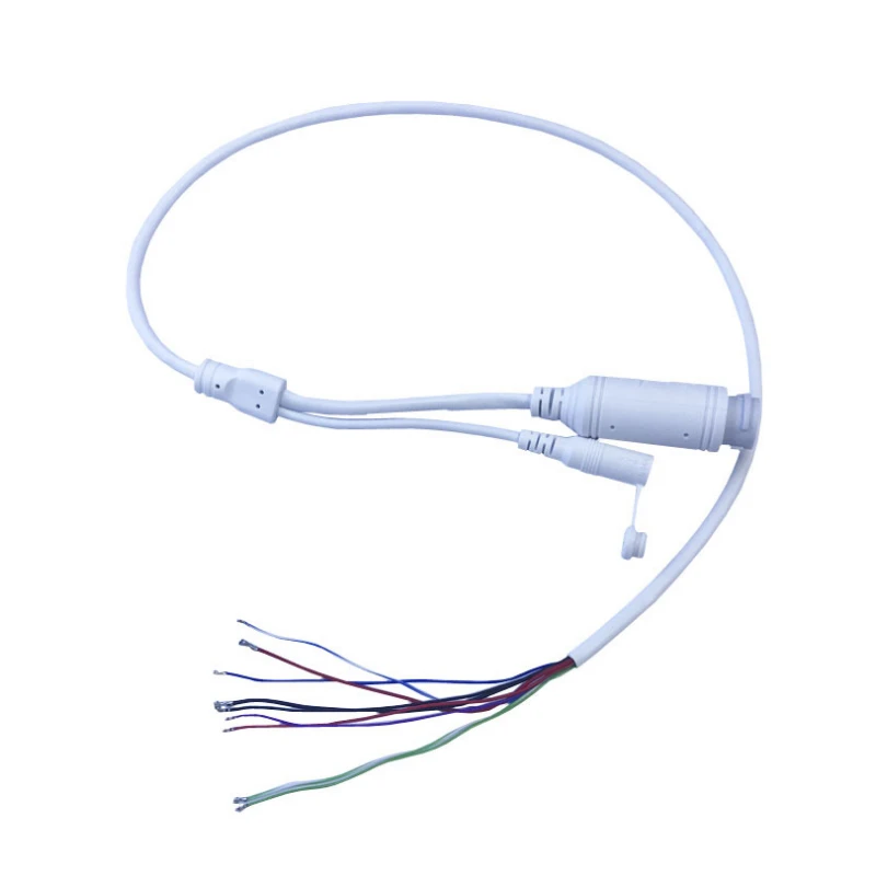 IP CCTV 카메라 방수 POE 케이블 DC48V ~ 12V POE 모듈 테일 라인 9 코어 POE 어댑터 LAN 케이블