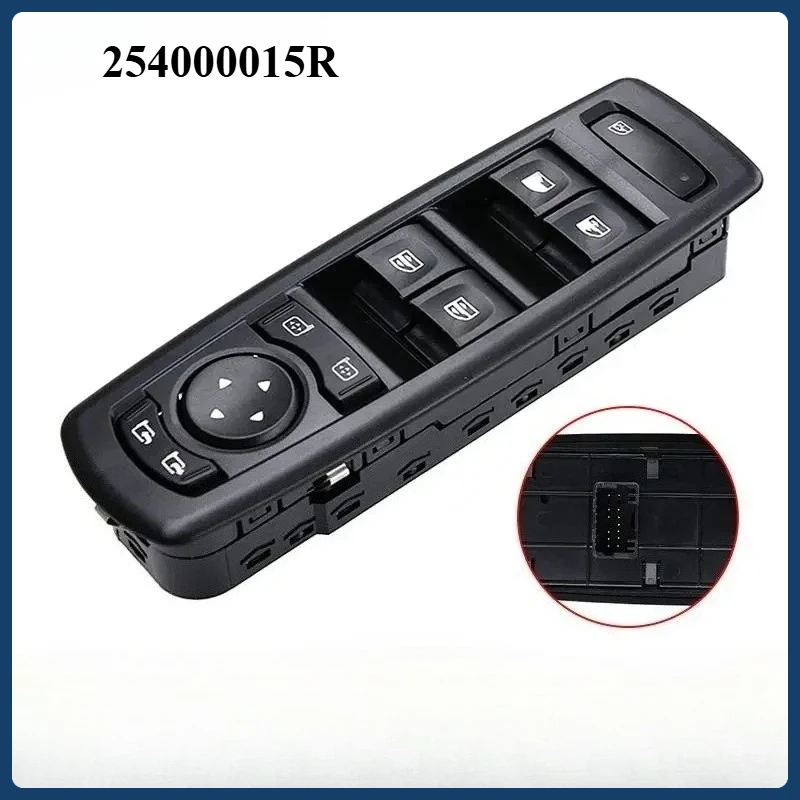 

254000015R для Renault Fluence Megane 3 Laguna 3 2008-2016, левый электрический переключатель стеклоподъемника водителя, автомобильные аксессуары