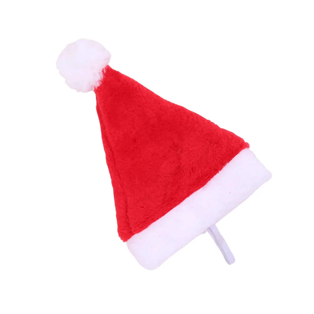 

4Pcs Pet Christmas Hat Lovely Dog Costume for Merry Celebrations Red Color Standout Design for Photos Dog Christmas Hat