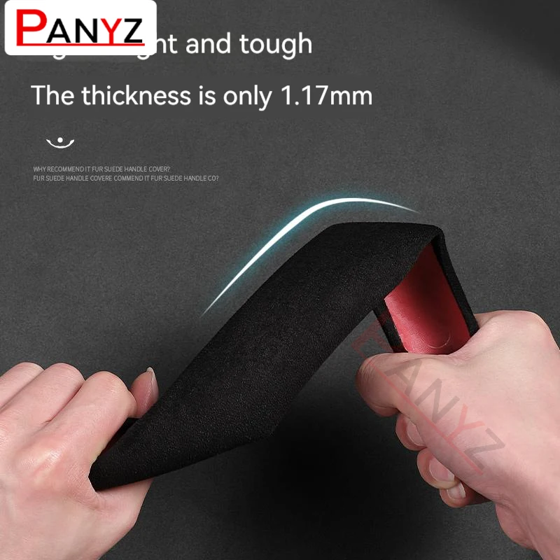 Car Suede Steering Wheel Cover Summer Sweat-absorbin For Mitsubishi ASX Lancer Pajero Outlander L200 EVO Lancer EX