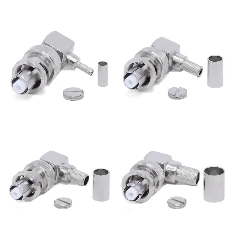 2pcs SHV5000V high-voltage Female Right Angle  crimp RG316/50-3 RG58/50-4 LMR240/50-5 LMR300 cable high-voltage RF Connector