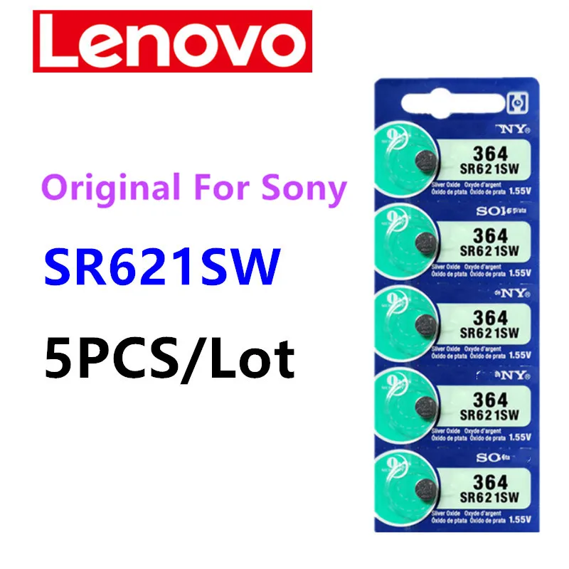 Original For SONY SR621SW AG1 LR621 364 164 531 SR621 SR60 CX60 1.55V Button Battery For Watch Toys Remote Cell Coin Batteries