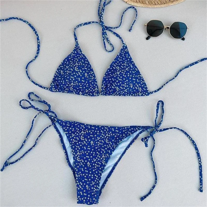 Costumi da bagno da donna 2024 Bikini da donna Costumi da bagno stampati Backless Tankini sexy Cinturino in due pezzi Costume da bagno primavera calda M-XL