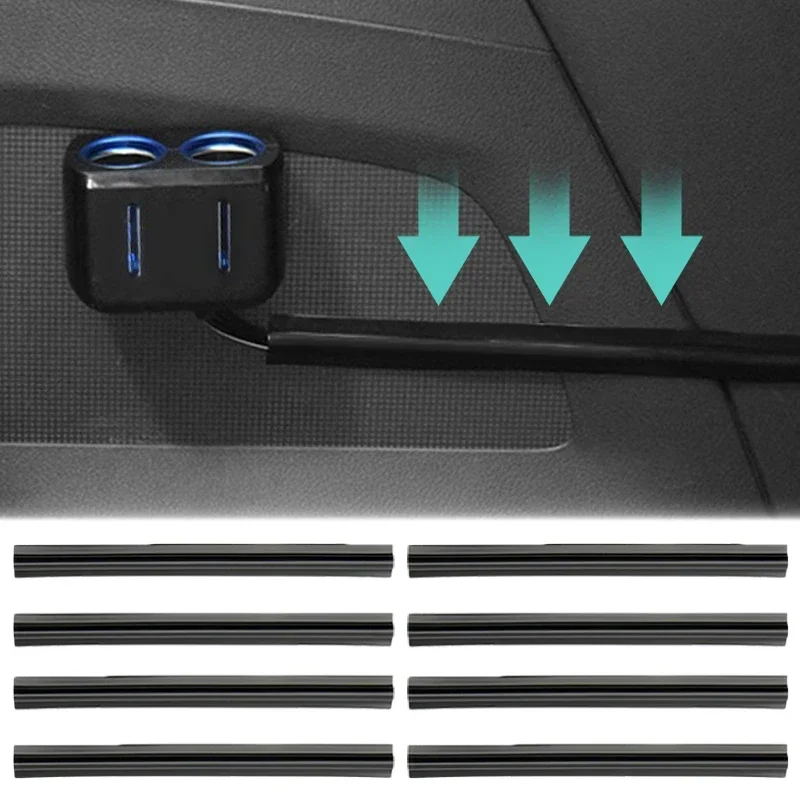 Hidden Car Cable Line Protective Cover Interior Data Cable Fixing Clamp Sleeve Protector Wire Line Organizer Auto Accessories