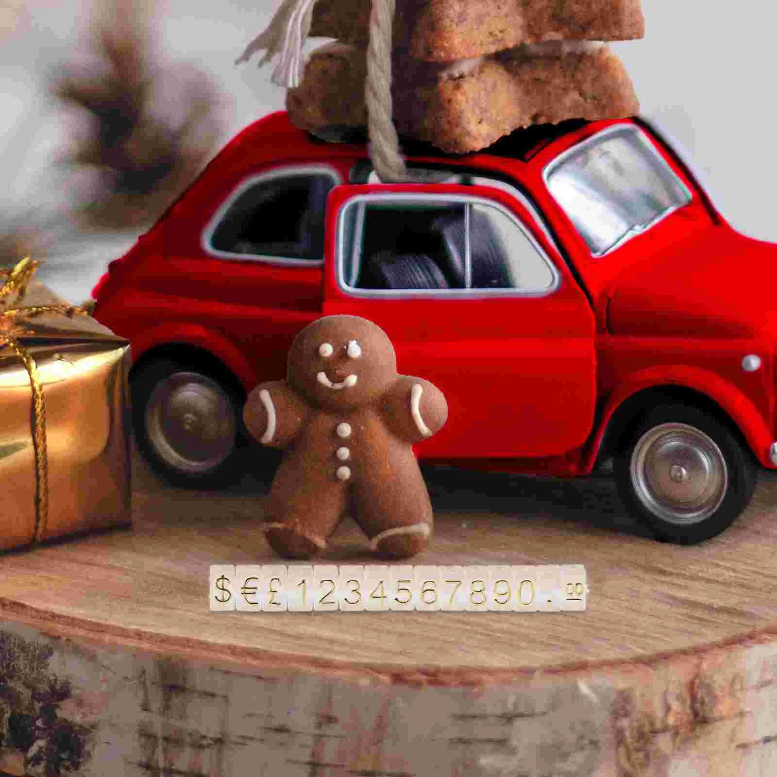 20 Pcs with Base Price Tag Small Sticky Labels Plastic Display Stand Jewelry Tags for Pricing