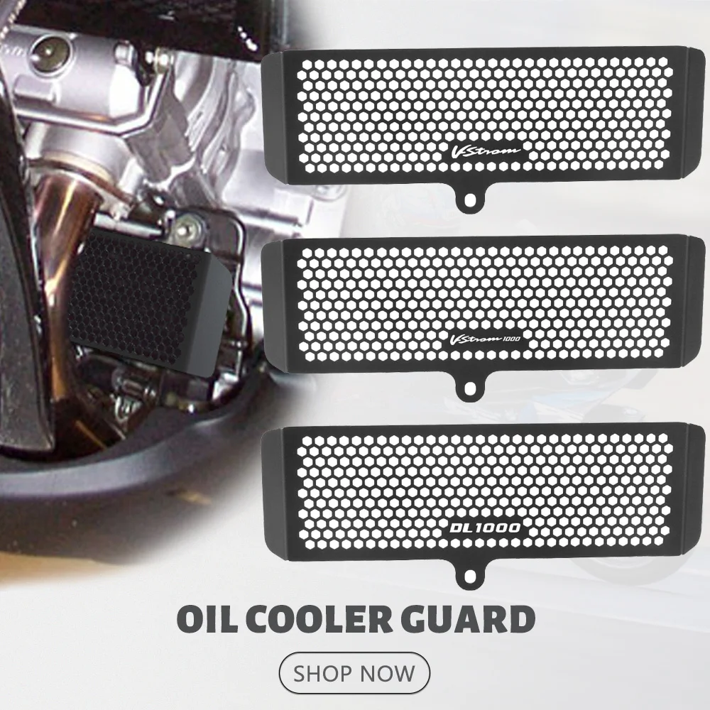 

V Strom Moto Oil Cooler Cover Protection Radiator Grille Guard For Suzuki 1000 VStrom DL1000 DL/V-Strom 1000 2004 2005 2006 2007