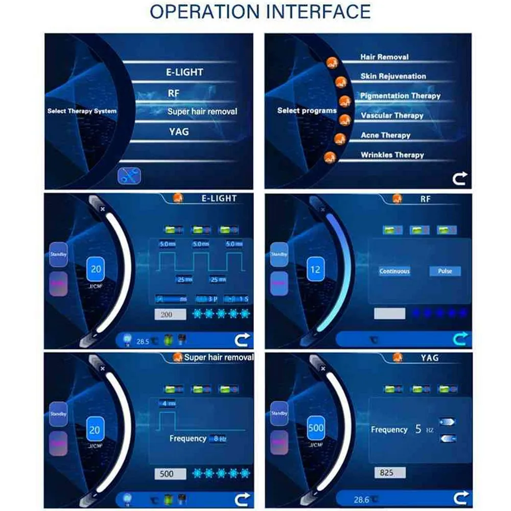 بيكو ثانية ليزر 3 في 1 إلكترون إزالة الشعر الخفيف Ipl RF مقبض ديود ليزر إزالة الشعر الصباغ آلة إزالة الوشم #5