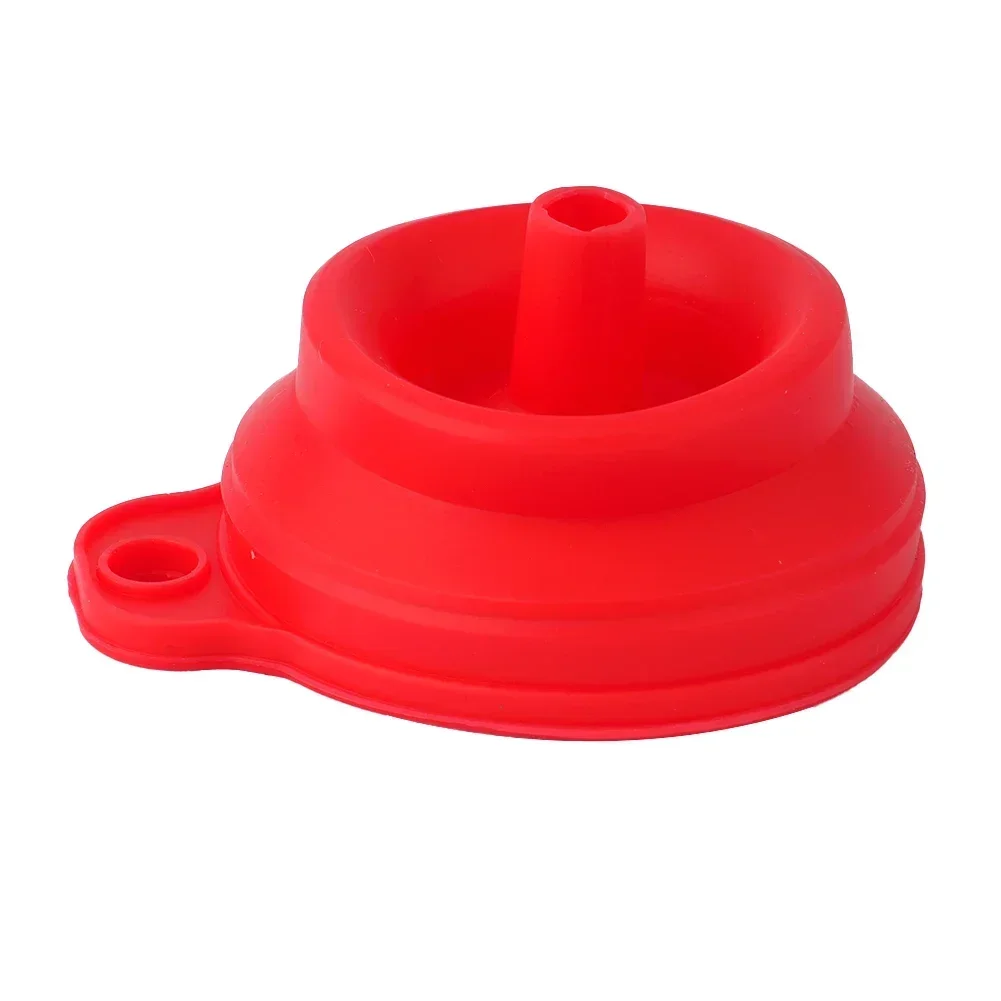 

High Quality Car Funnel Collapsible Silicone Collapsible Engine Filler Foldable Oil Silicone Space Saving Part