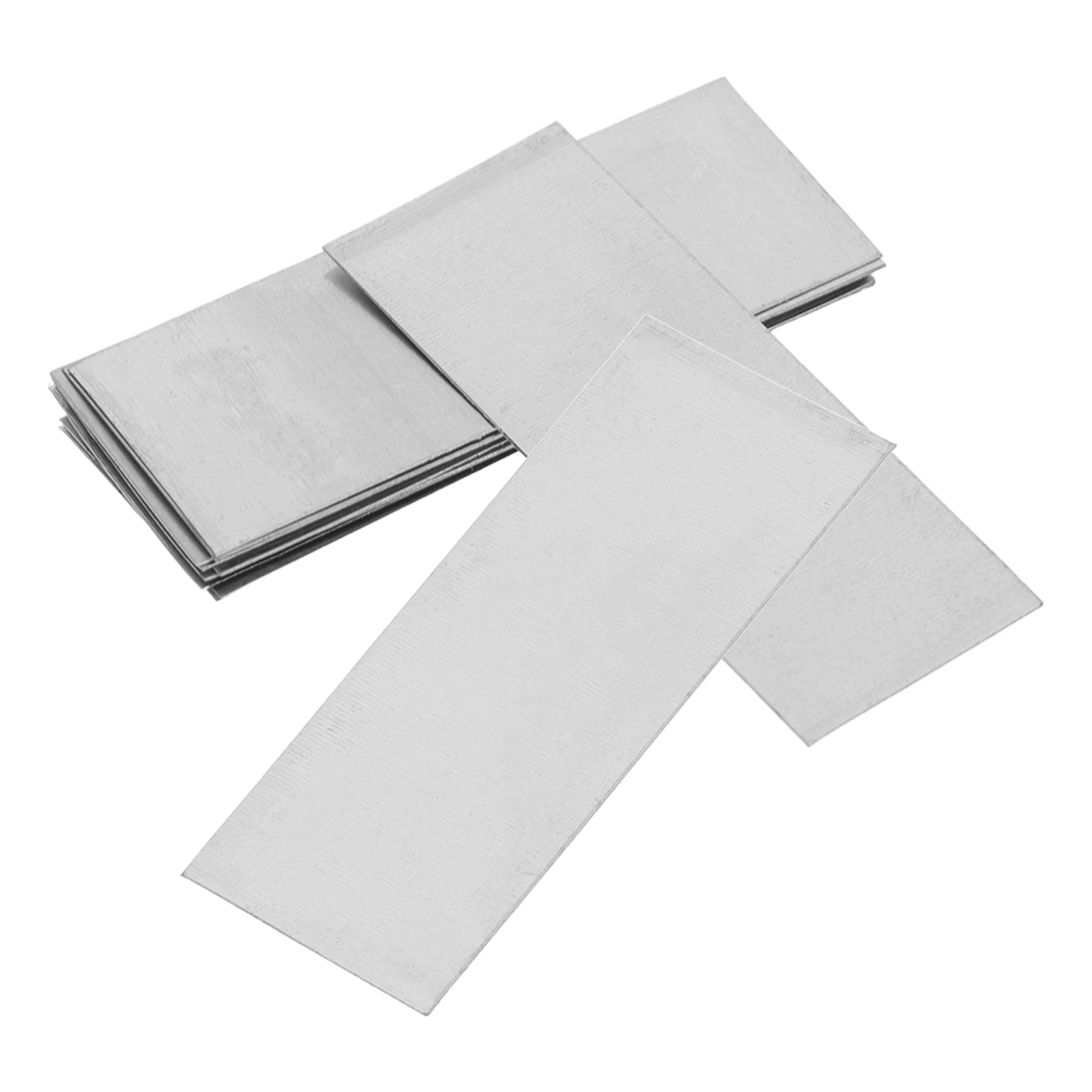 

10pcs Sheets Pure Zinc Strips for Electroplating Galvanizing Experiment Fruit Tools Zinc Plates Replacements Parts