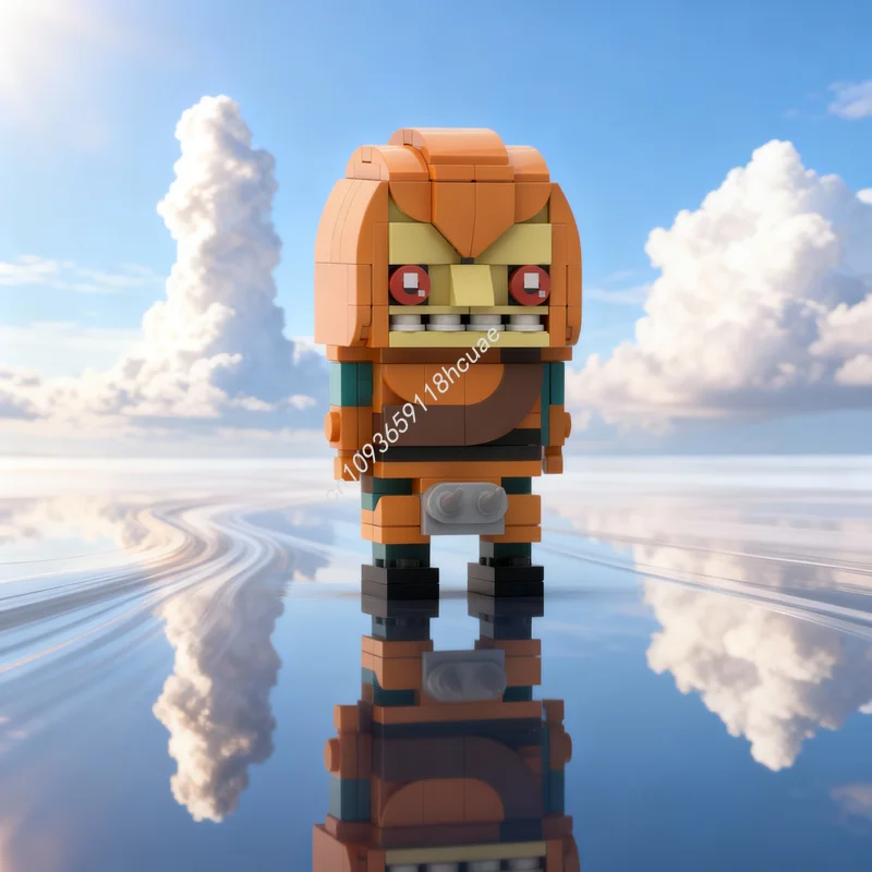 

205 деталей MOC Brickheadz: Модель гоблина-паука, конструктор, архитектурная сборка, игрушка, подарок на Рождество, идея для творчества, сделай сам