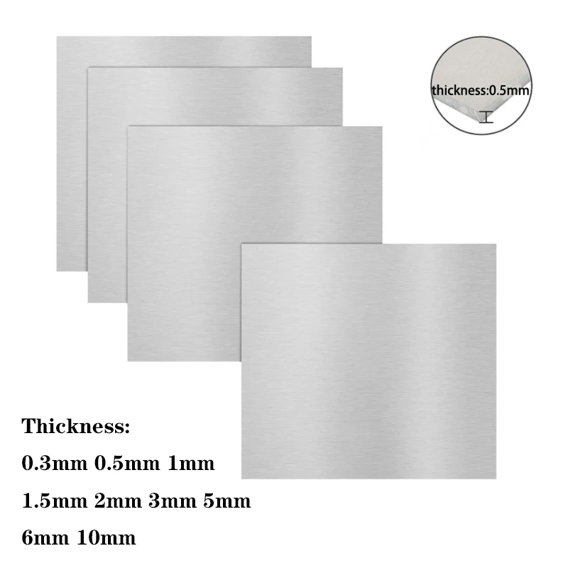 1pcs Aluminum Foil Thin Sheet Plate Material The thickness is 0.3mm-10mm model parts car frame metal structure soft and easy