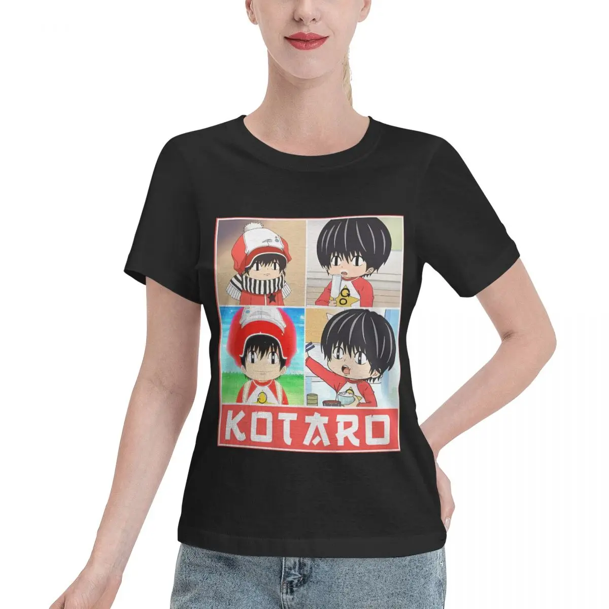 Fast Shipping Kotaro Lives Alone Women's T-shirt Jogging Home Casual Tee