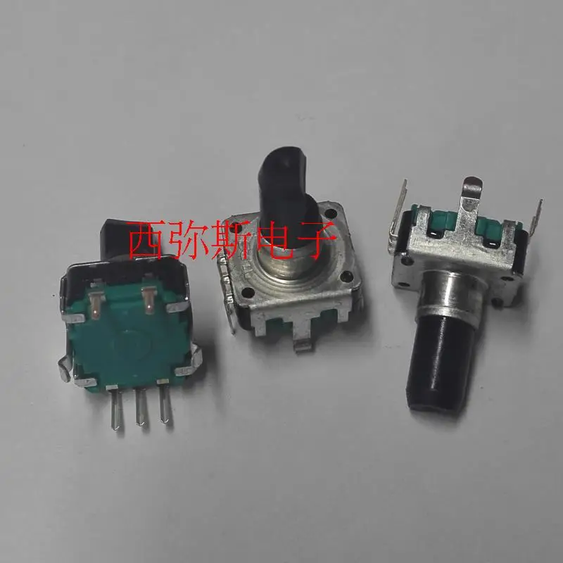 5PCS  New original encoder EC12 encoding switch 12 encoder with switch 24 pulse 15MM shaft height   INSTOCK