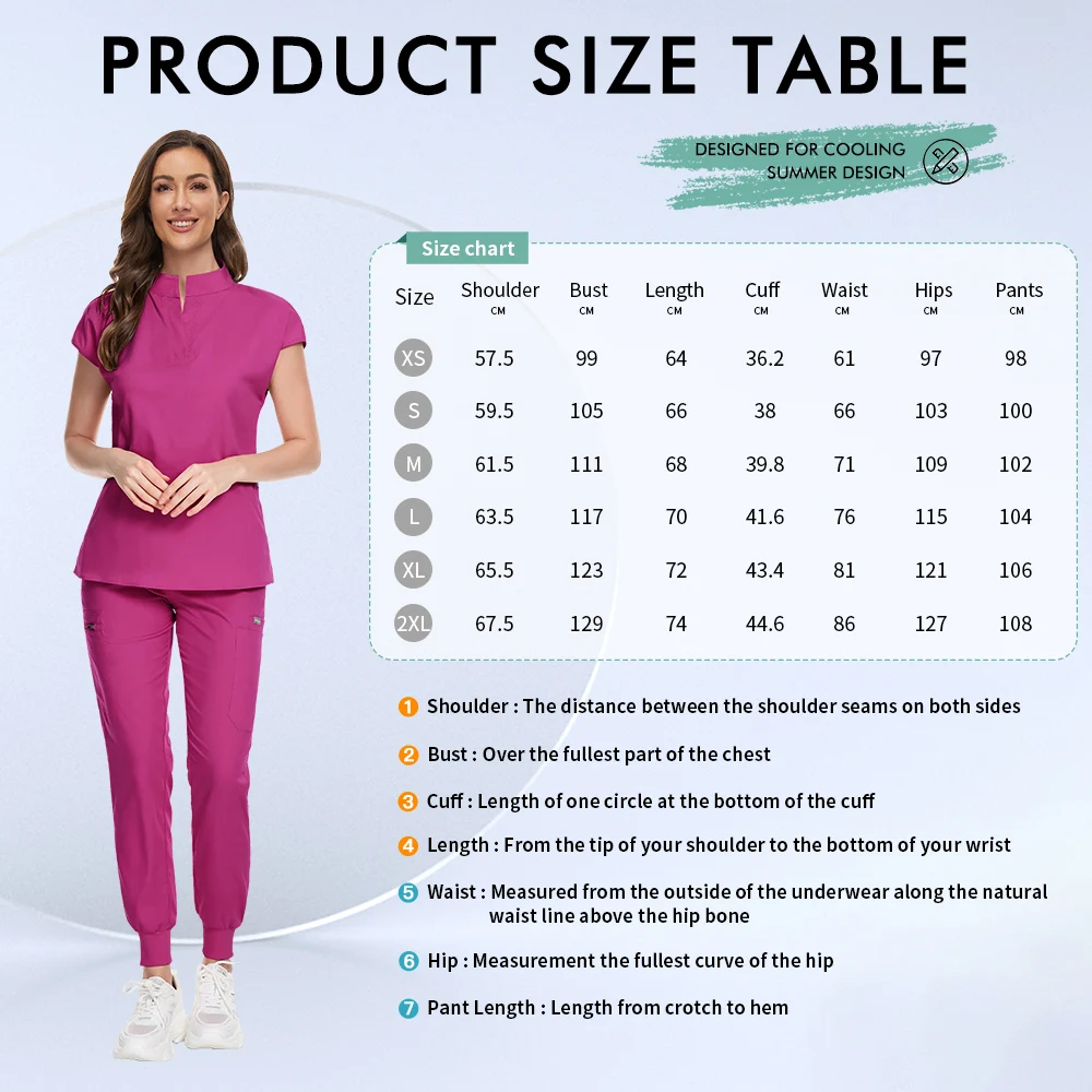 Niaahinn الطبية فرك ممرضة موحدة الحيوانات الأليفة البيطرية التمريض عداء ببطء مجموعة النساء طبيب الأسنان ملابس العمل غرفة العمليات ثوب جراحي