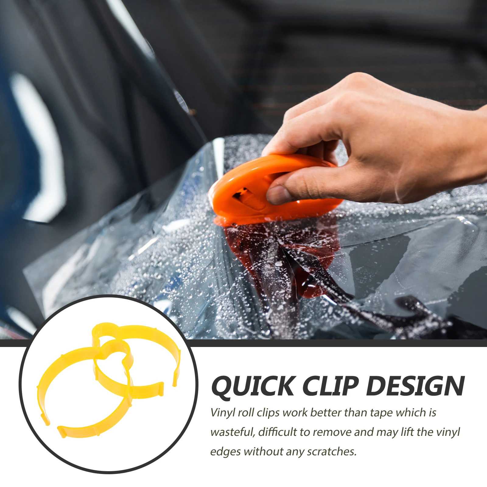 

5Pcs Vinyl Roll Clips Car Vinyl Film Clamp Durable Quick Release Wrap Roll Holder Fixing Tool Car Film Clips Fixing Tool