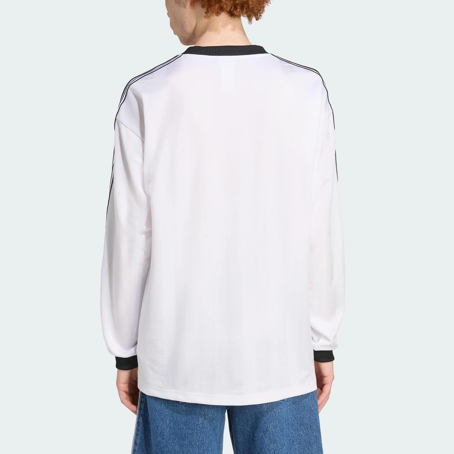 Adidas Authentic Trefoil Men's Round Neck Durable Sports Loose Long Sleeve JX3100