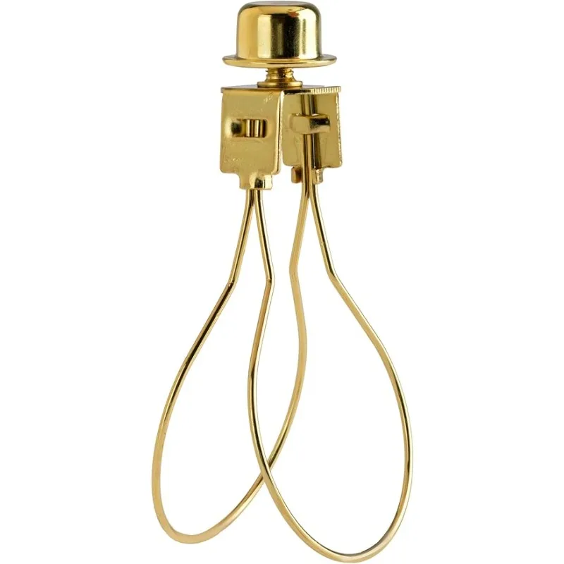 Bulb Clip Adapter Lamp Shade Light  Clip on With Shade Attaching Finial Top(1pack)
