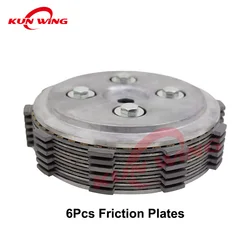 Clutch Assy for YAMAHA YBR250 FAZER250 XTZ250 YS250 YBR YS FAZER XTZ 250 with 6 PCS Friction Plates Kit Set Clutch