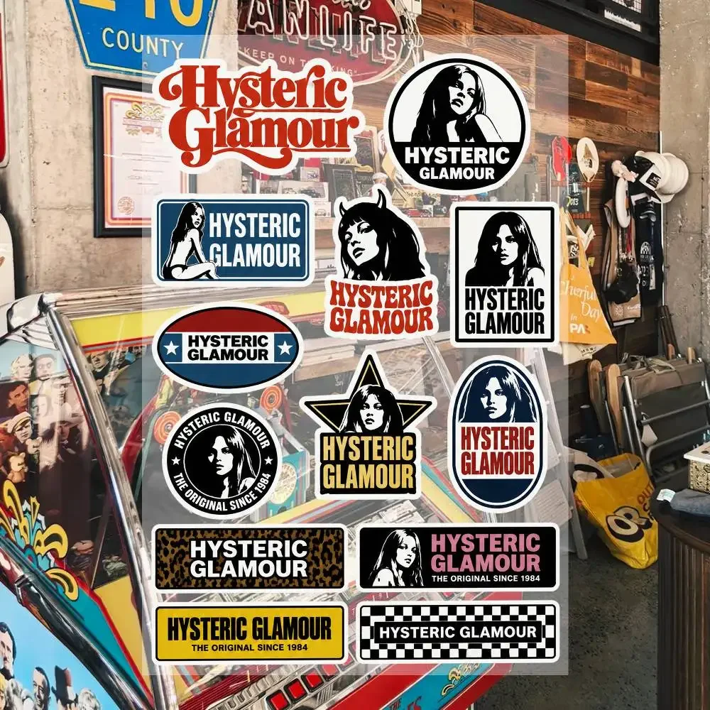 H-ysteric G-lamour Ästhetische Graffiti Wasserdichte PVC-Aufkleber für Auto, Motorrad, Skateboard, Helm, Notizbuch