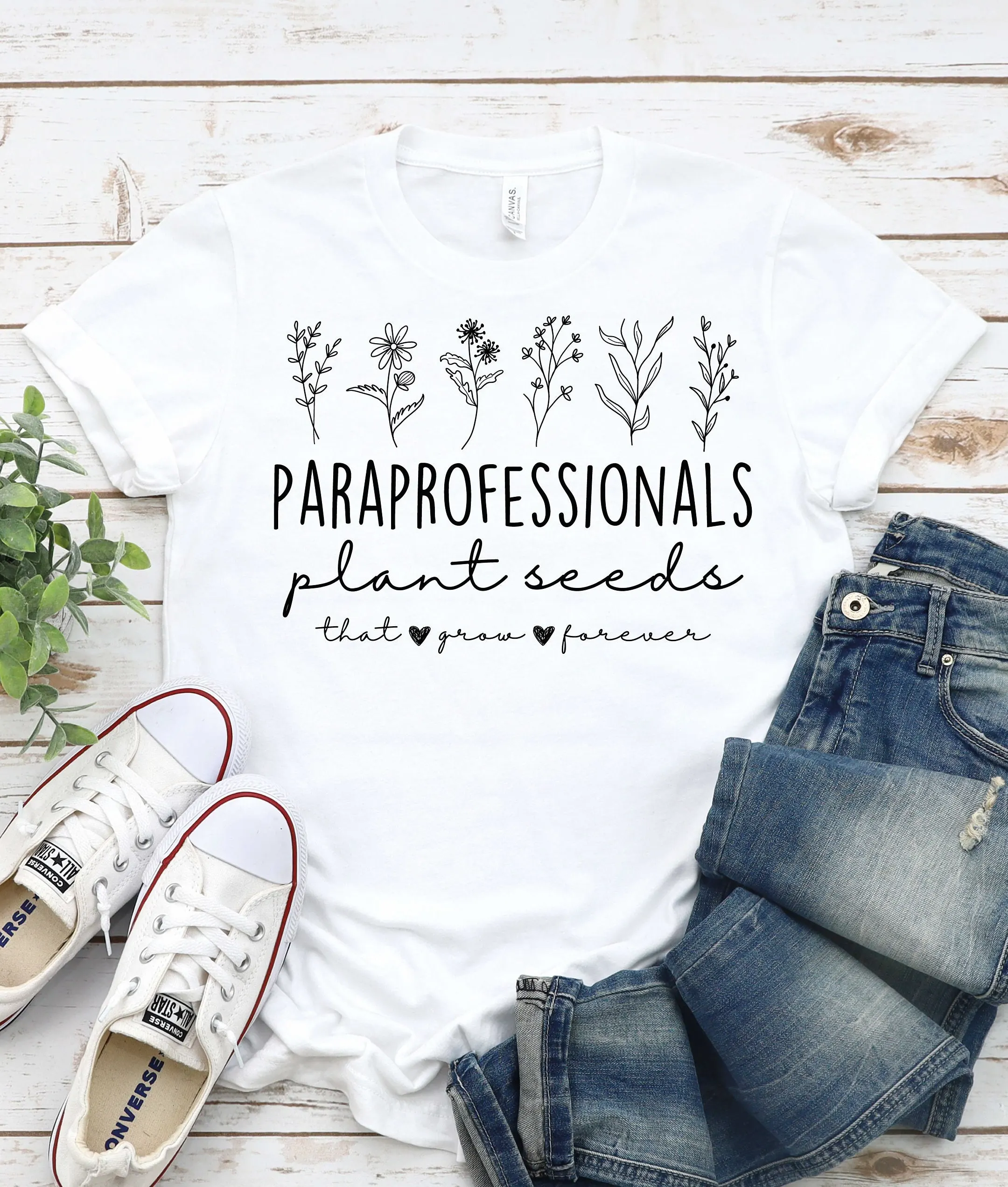 Paraprofessional T Shirt Special Education Teacher Para Aide Assistant 100Th Day Of School