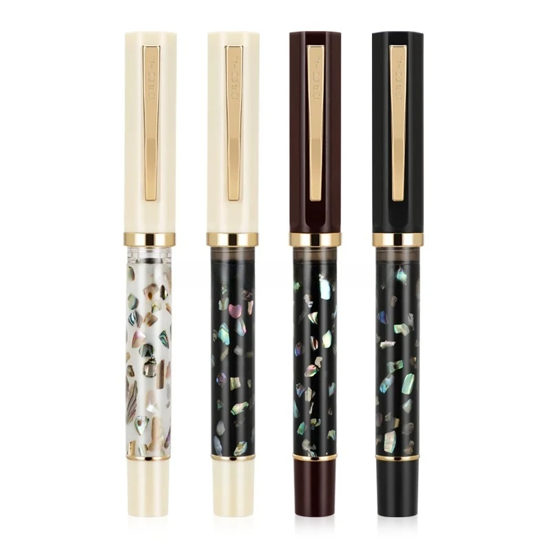 

JINHAO 58 Resin Fountain Pen Luxury F EF Nib Writing Ink Pen Elegant Calligraphy ink Pens Office School Supplies Stationery