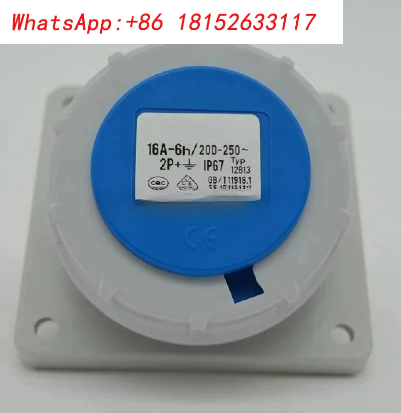 مقبس توصيل صناعي أصلي مقاوم للماء 3P16A مقبس TYPE12813 مم