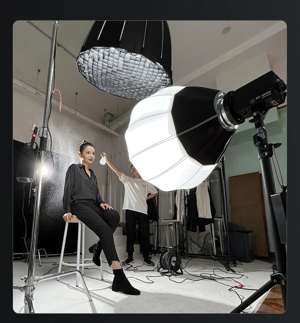 IFOOTAGE COB Video Light SL1 60DN، CRI 98/TLCI 99/12200 LM، 70W COB مصباح فيديو مستمر مع ضوء نهاري 5600K، تطبيق Blueteeth #2