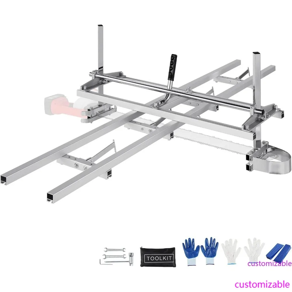 

Портативная Sawmill с направляющей 14-36 и алюминиевой рейкой длиной 9 футов для фрезерования бревен