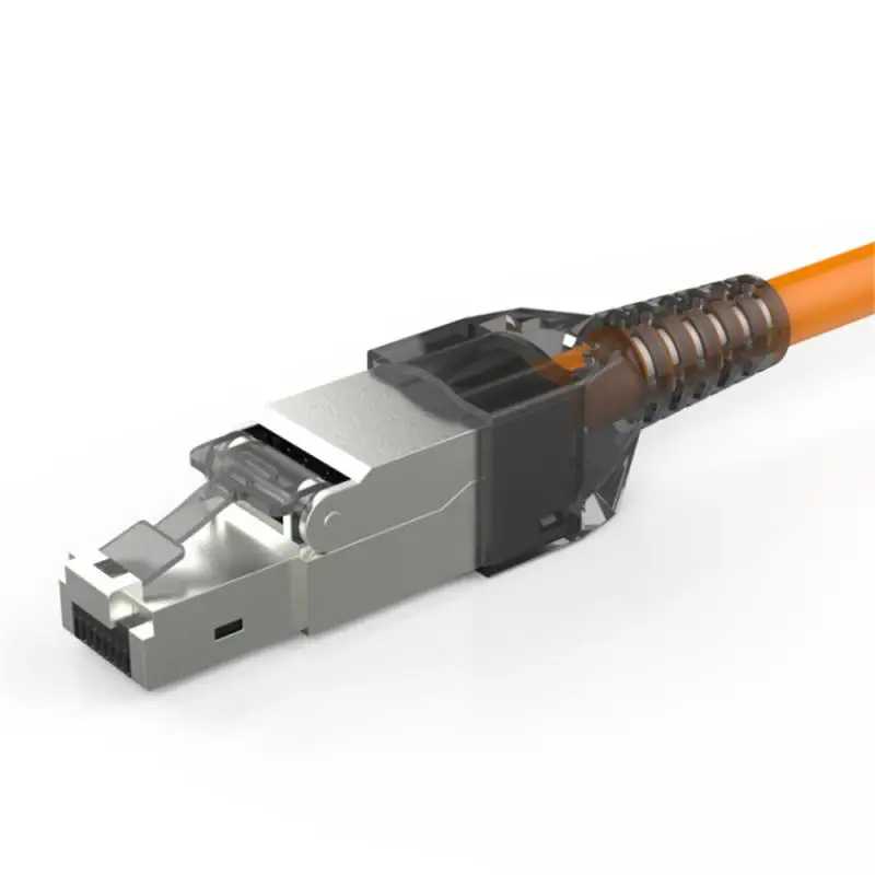ONTi RJ45 8P8C abgeschirmter Feldstecker – RJ45-Abschlussstecker für Cat.6/6A/7 23AWG solides Installationskabel