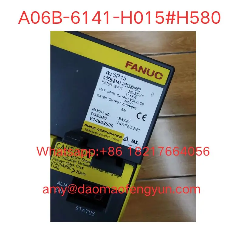 Used  A06B-6141-H015#H580 Fanuc Amplifier   tested   ok  fast  shipping  A06B-6141-H015 H580