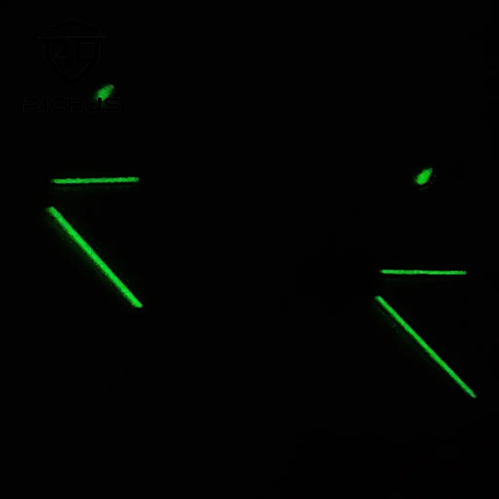 Стрелки часов RICHUS VK63, белые, черные, зеленые светящиеся стрелки VK63, кварцевые стрелки, аксессуары для часов