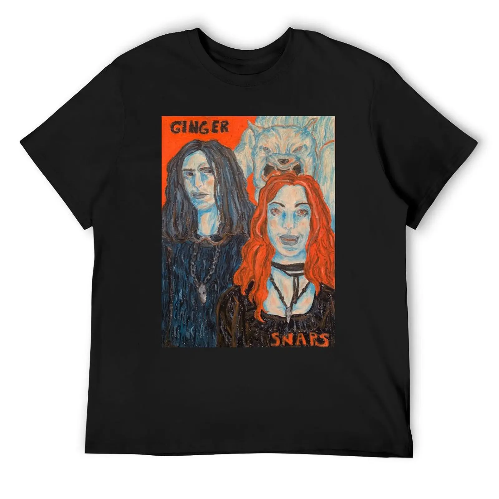 

Ginger Snaps Illustration T-Shirt plus size clothes baggy shirts blacks vintage graphic tee mens big and tall t shirts