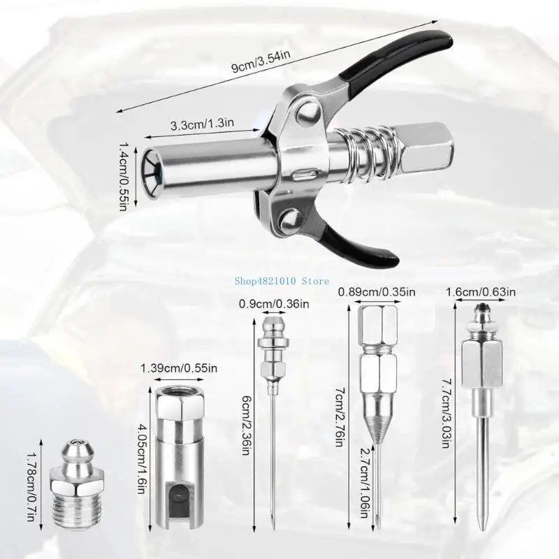 T3LF Fettabgabe-Einspritzwerkzeug, 90-Grad-Nadeldüsenkupplung für mechanische Armaturen, Werkstattgebrauch, schwer erreichbare