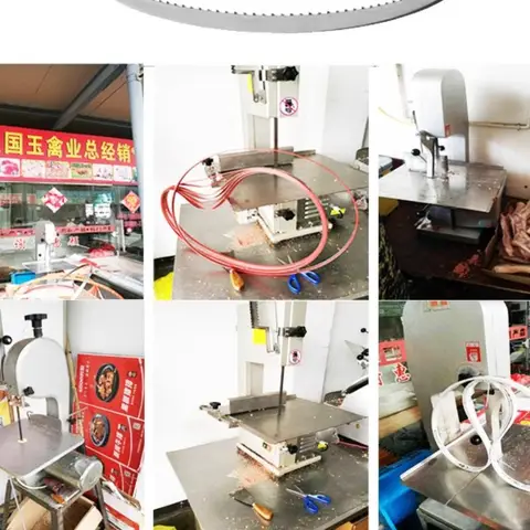 Kött- och benskärande slaktbandsågblad för maskin Snabbskärande fryst köttbensågmaskin för nötkött 10 best sales benskärskiva - №2