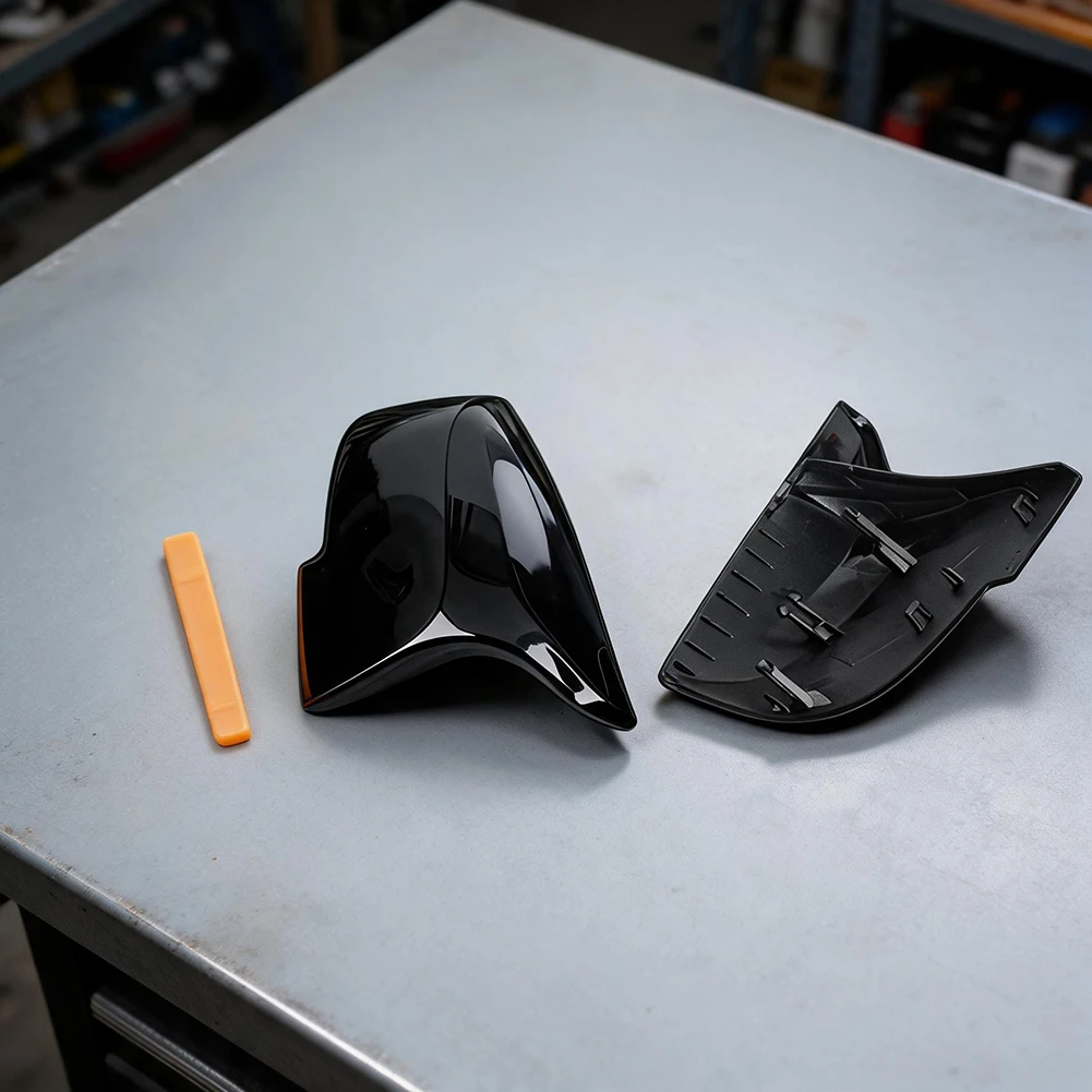 For BMW F20 to F36 Wing Mirror Cover Cap 2 Pack ABS Rearview Mirror Housing for 1 2 3 4 Series X1 E84 I01 Fit Confirmed