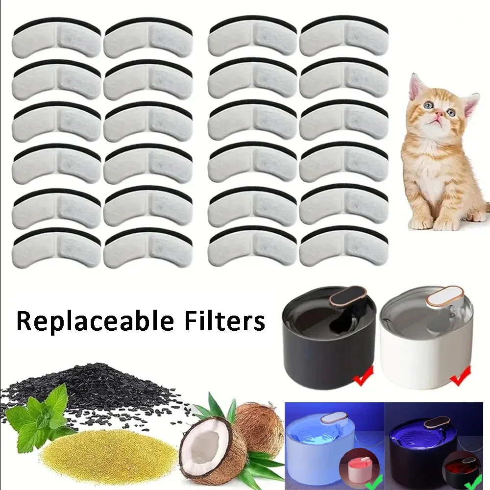 

Cat Water Fountain Filters Pet Water Dispenser Filter Cartridge Cat Dog Feeding & Watering Supplies Filters Accessories