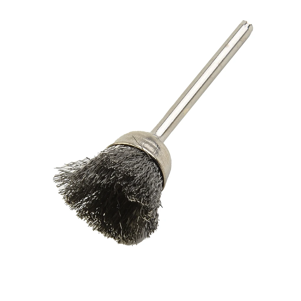 Foundry Wire Brush Automotive Silver Aerospace Plant maintenance Set 10Pcs Mini Brushes Brass Cup Stainless Steel
